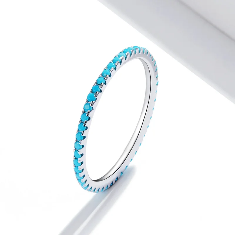 (image for) Pandora Style Blue Fashion Elf Ring - SCR066-BU - View 2