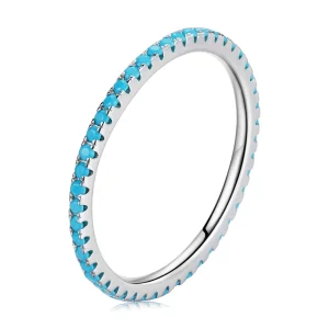 Pandora Style Blue Fashion Elf Ring - SCR066-BU (image for) Pandora Style Blue Fashion Elf Ring - SCR066-BU