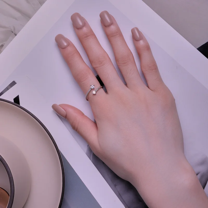 (image for) Pandora Style Blue Twist Ring - SCR923 - View 5