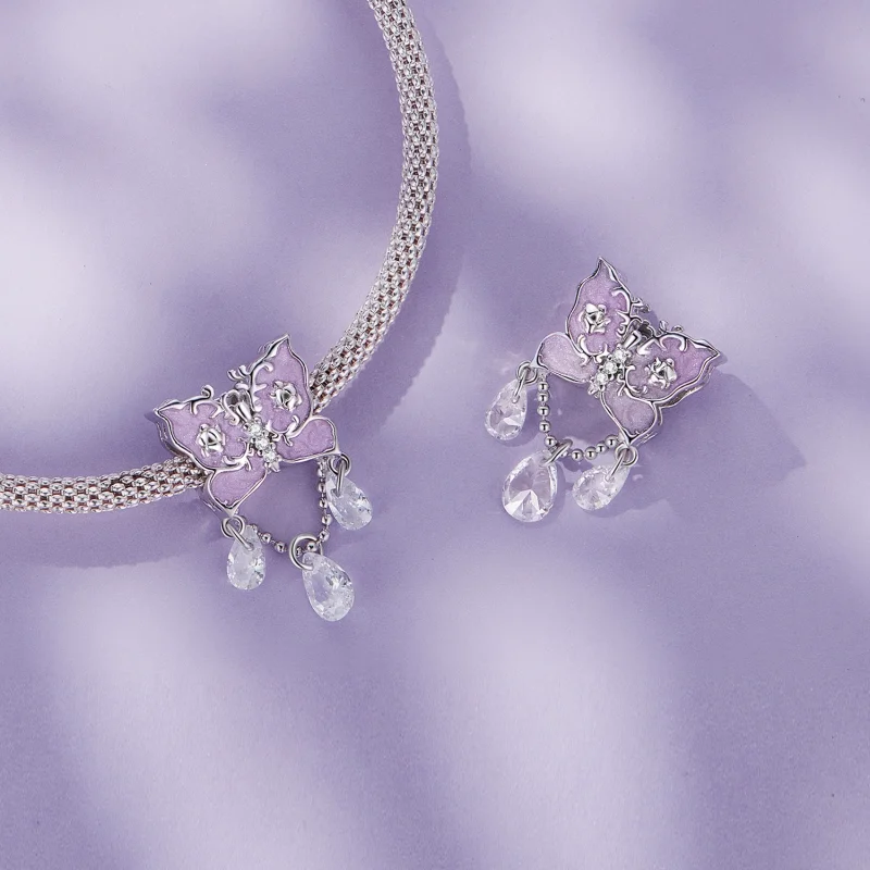 (image for) Pandora Style Butterfly Charm - SCC2543 - View 4