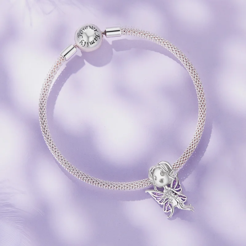 (image for) Pandora Style Butterfly Elf Charm - SCC2544 - View 3