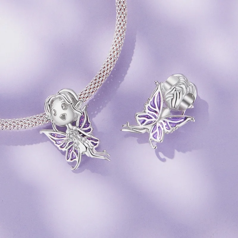 (image for) Pandora Style Butterfly Elf Charm - SCC2544 - View 4