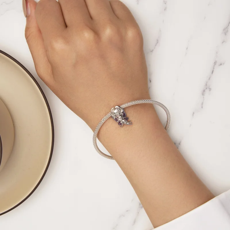 (image for) Pandora Style Butterfly Elf Charm - SCC2544 - View 6