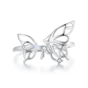 (image for) Pandora Style Butterfly Elf Open Ring - BSR484-E