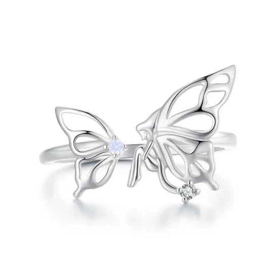 (image for) Pandora Style Butterfly Elf Open Ring - BSR484-E