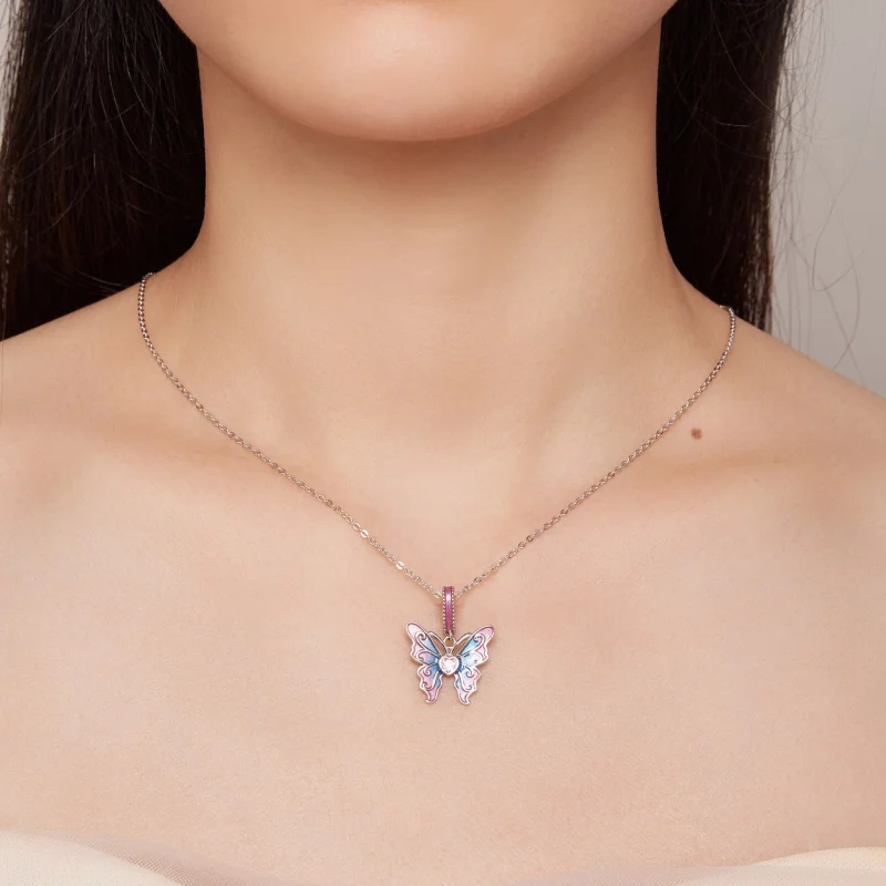 (image for) Pandora Style Butterfly Fairy Pendant - SCC2472 - View 6