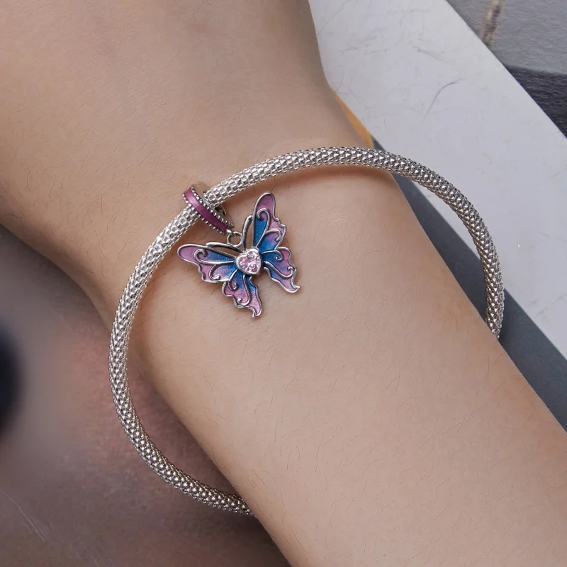 (image for) Pandora Style Butterfly Fairy Pendant - SCC2472 - View 8