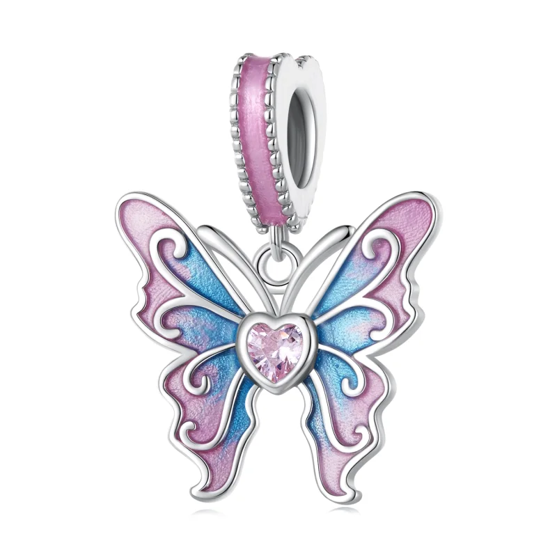 (image for) Pandora Style Butterfly Fairy Pendant - SCC2472 - View 10