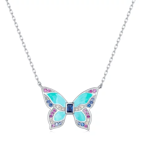 Pandora Style Butterfly Necklace - BSN306 Pandora Style Butterfly Necklace - BSN306