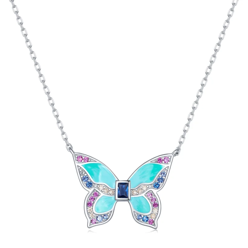 (image for) Pandora Style Butterfly Necklace - BSN306 - Product Image