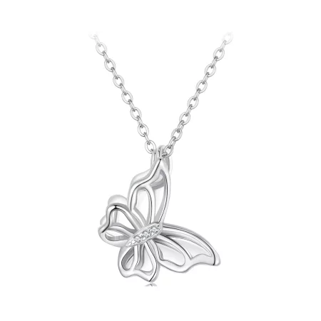 Pandora Style Butterfly Necklace - BSN321 Pandora Style Butterfly Necklace - BSN321