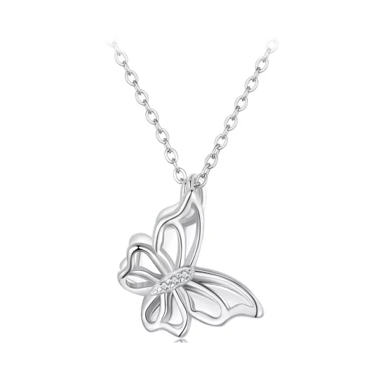 Pandora Style Butterfly Necklace - BSN321