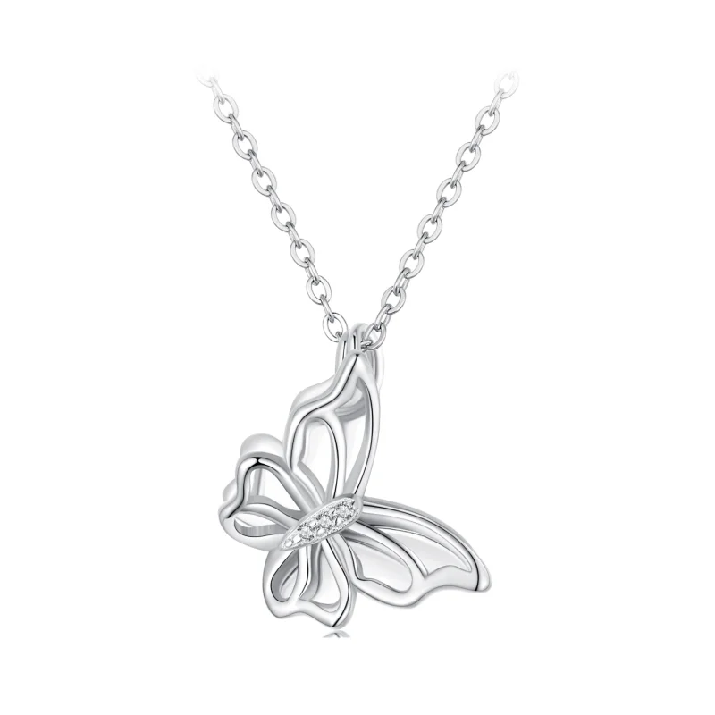 (image for) Pandora Style Butterfly Necklace - BSN321 - Product Image