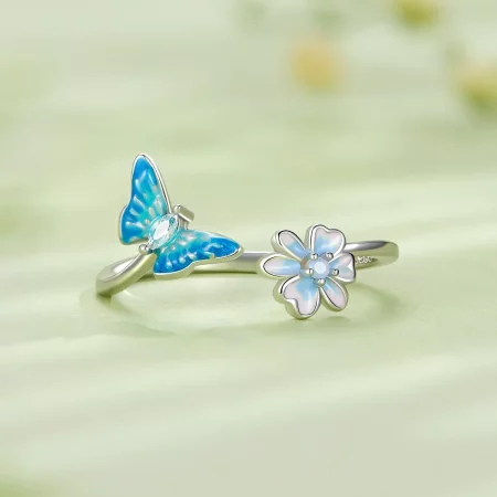 Pandora Style Butterfly Open Ring - SCR911