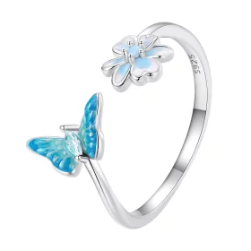 Pandora Style Butterfly Open Ring - SCR911 Pandora Style Butterfly Open Ring - SCR911