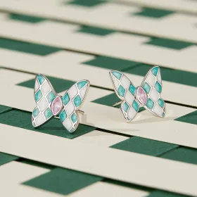 Pandora Style Butterfly Studs Earrings - SCE1610 Pandora Style Butterfly Studs Earrings - SCE1610