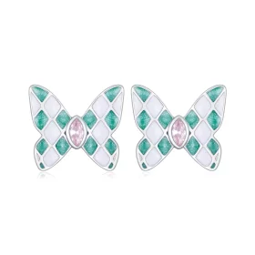 Pandora Style Butterfly Studs Earrings - SCE1610 Pandora Style Butterfly Studs Earrings - SCE1610