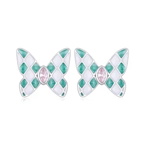(image for) Pandora Style Butterfly Studs Earrings - SCE1610
