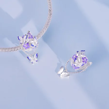 Pandora Style Butterfly Tassel Charm - SCC2460