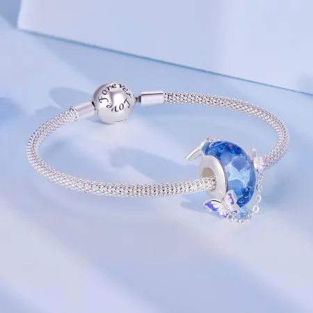 Pandora Style Butterfly Tassel Charm - SCC2461