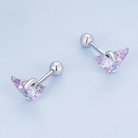 Pandora Style Butterfly Thread Studs Earrings - BSE797