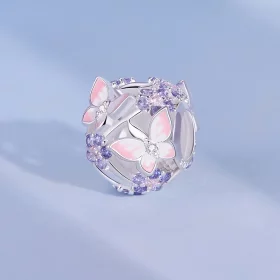 Pandora Style Butterfly Zircon Charm - SCC2463 Pandora Style Butterfly Zircon Charm - SCC2463