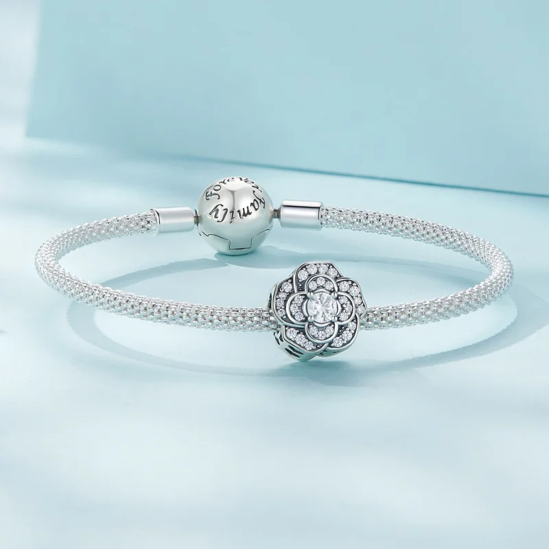 (image for) Pandora Style Camellia Charm - SCC2493 - View 5