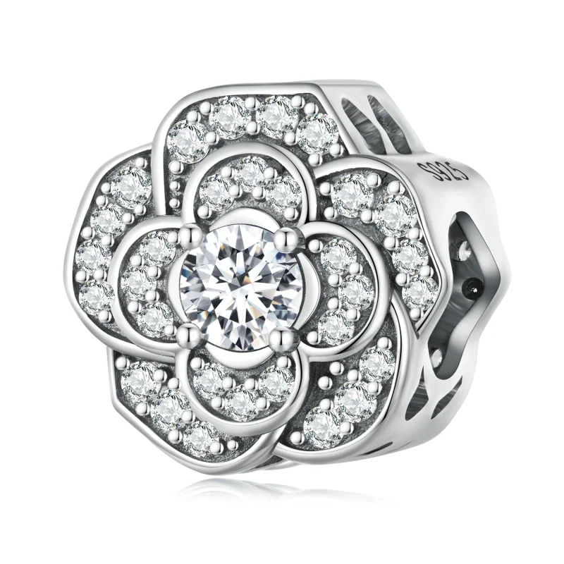 (image for) Pandora Style Camellia Charm - SCC2493 - Product Image