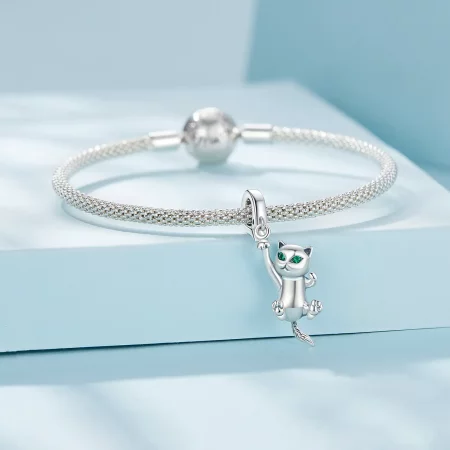 Pandora Style Cat Dangle - SCC2572