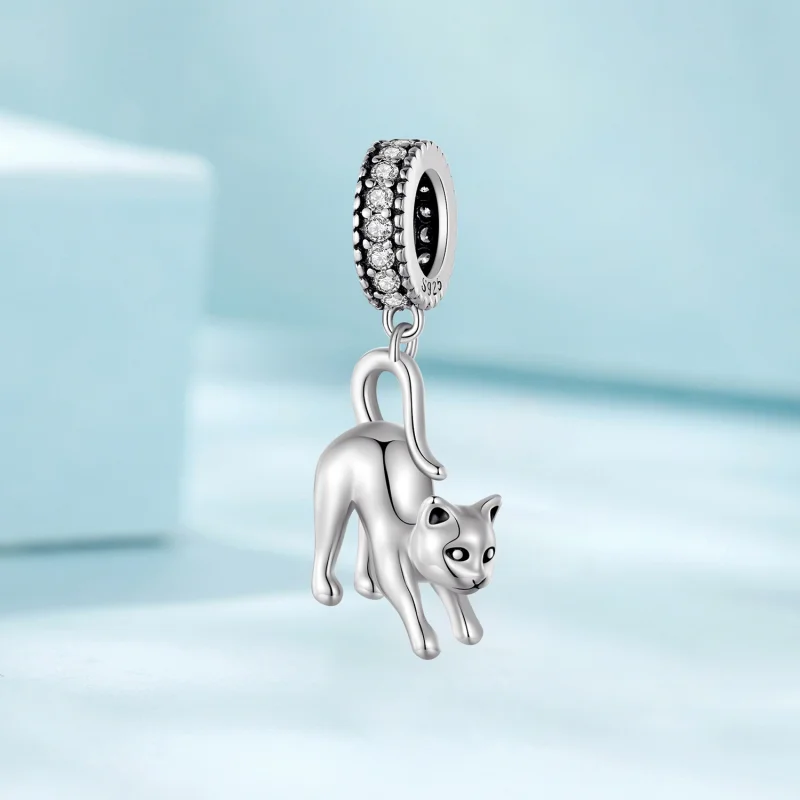 (image for) Pandora Style Cat Dangle - SCC2595 - View 2