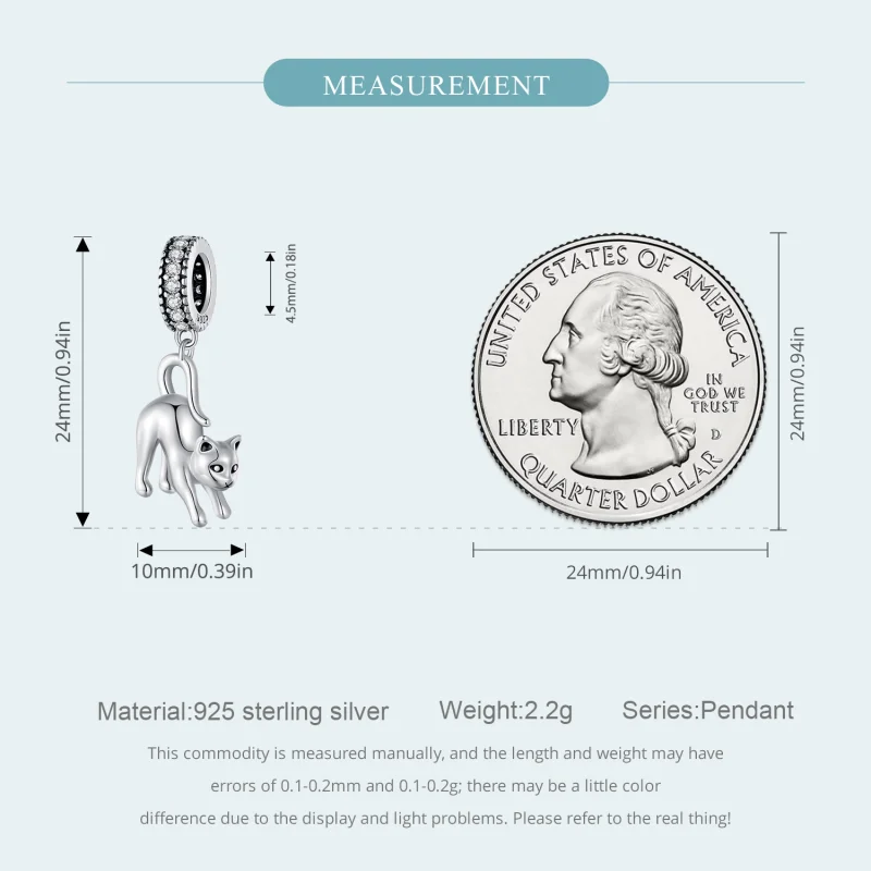 (image for) Pandora Style Cat Dangle - SCC2595 - View 5