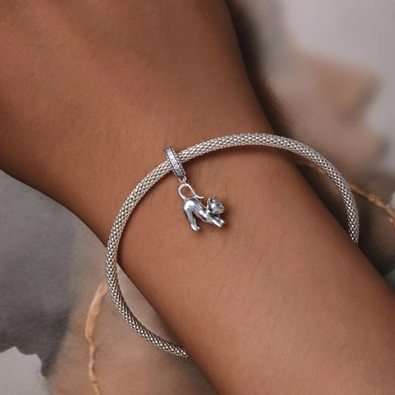 (image for) Pandora Style Cat Dangle - SCC2595 - View 7