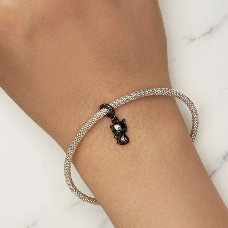 (image for) Pandora Style Cat Dangle - SCX122-D - View 5