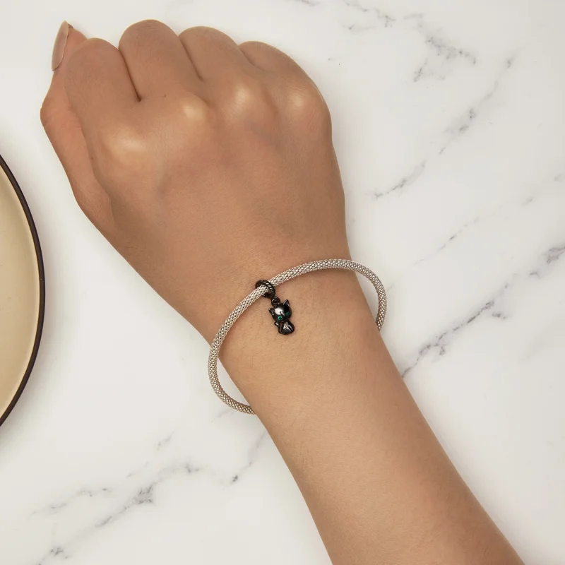 (image for) Pandora Style Cat Dangle - SCX122-D - View 6