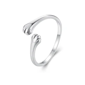 (image for) Pandora Style Cat Hug Open Ring - SCR961-E