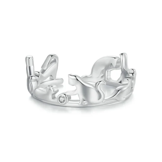 (image for) Pandora Style Cat Open Ring - SCR944-E