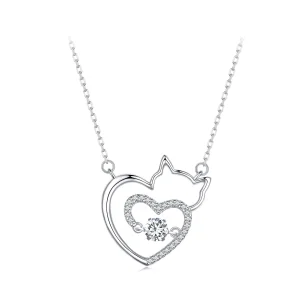 (image for) Pandora Style Cat Smart Necklace - SCN503