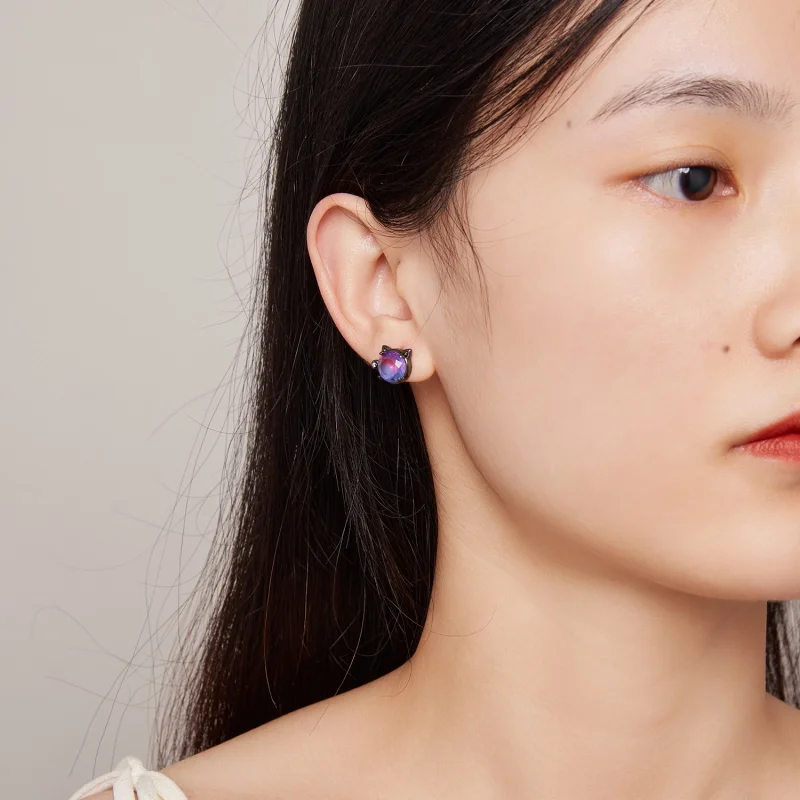 (image for) Pandora Style Cat Studs Earrings - SCE1568 - View 6