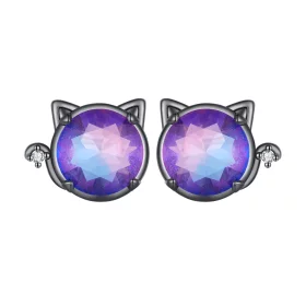 Pandora Style Cat Studs Earrings - SCE1568 Pandora Style Cat Studs Earrings - SCE1568