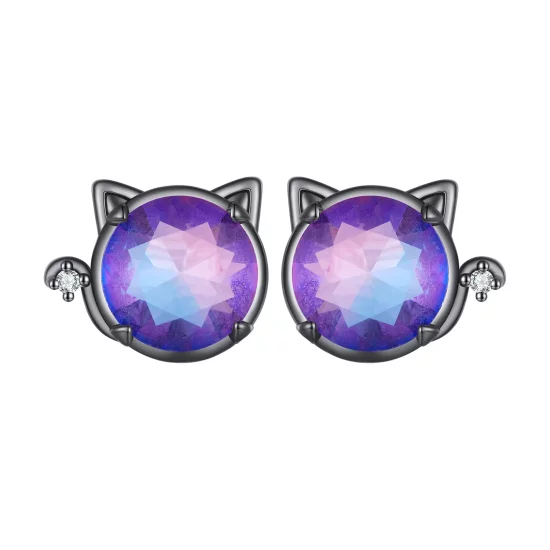 Pandora Style Cat Studs Earrings - SCE1568