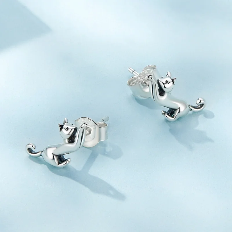 (image for) Pandora Style Cat Studs Earrings - SCE1630 - View 3