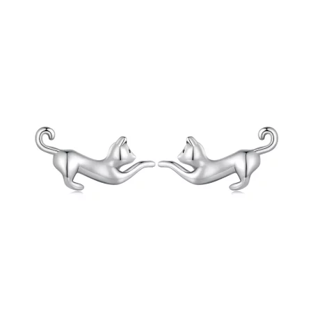 Pandora Style Cat Studs Earrings - SCE1630