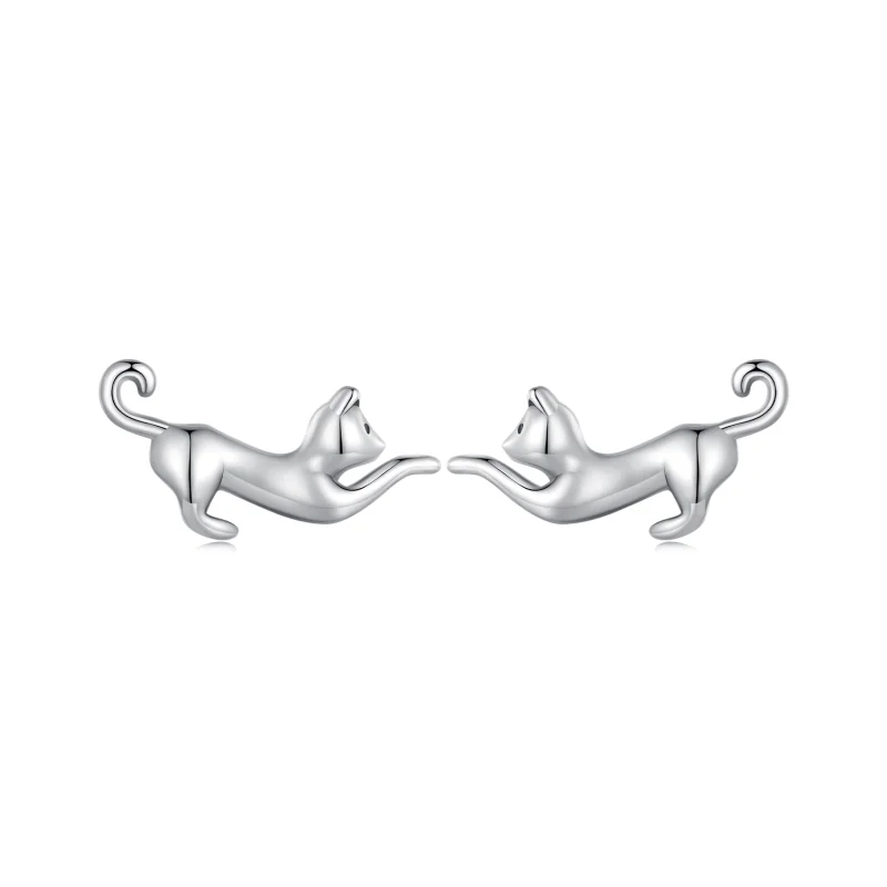 (image for) Pandora Style Cat Studs Earrings - SCE1630 - Product Image