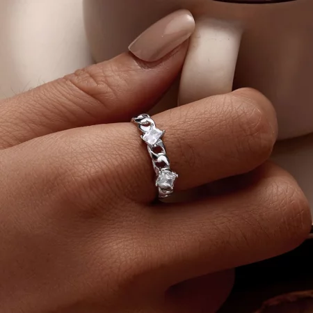 Pandora Style Chain Open Ring - SCR977-E