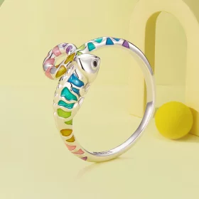 Pandora Style Chameleon Open Ring - BSR475-E Pandora Style Chameleon Open Ring - BSR475-E