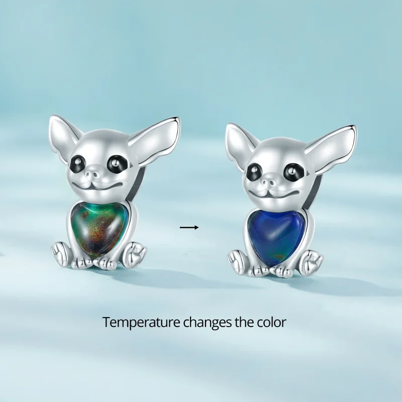 (image for) Pandora Style Chihuahua Charm - SCC2601 - View 2