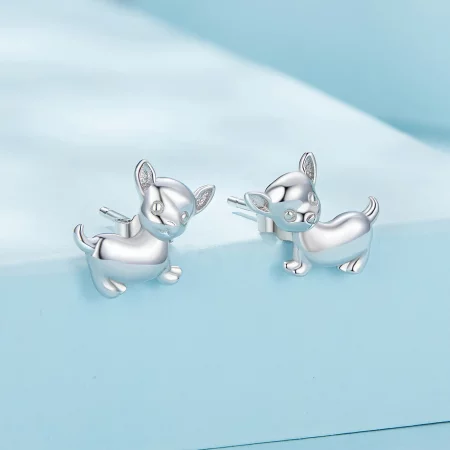 Pandora Style Chihuahua Studs Earrings - SCE1620