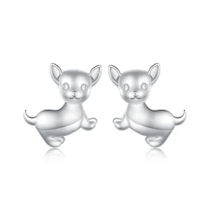 (image for) Pandora Style Chihuahua Studs Earrings - SCE1620