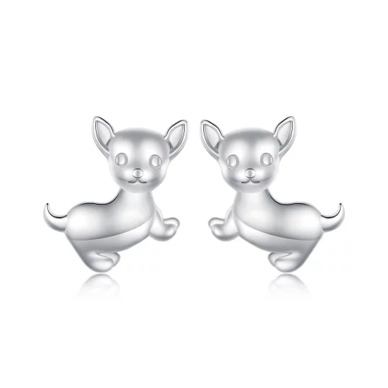 Pandora Style Chihuahua Studs Earrings - SCE1620
