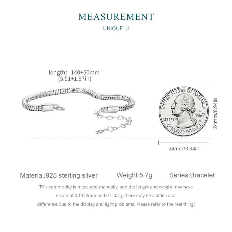 (image for) Pandora Style Chopin Chain Bracelet - BSB148 - View 7
